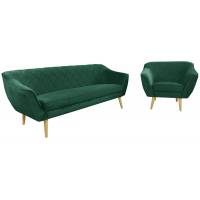 Sofa skandynawska 180 cm + fotel