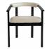 Fotel drewniany tapicerowany MILANO F10