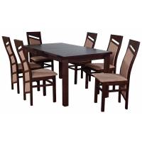 Zestaw stół + 6 krzeseł Napoli 28