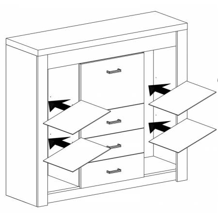Komoda 137 cm Ibra I8