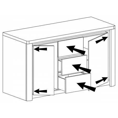 Komoda 144 cm Livio L7