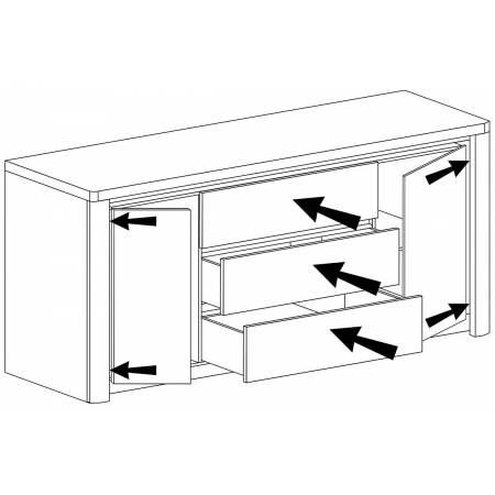 Komoda 184 cm Livio L8