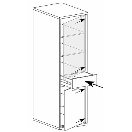 Witryna 49 cm Medo M4D