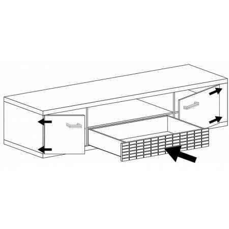 Stolik rtv 195 cm Nisso N13