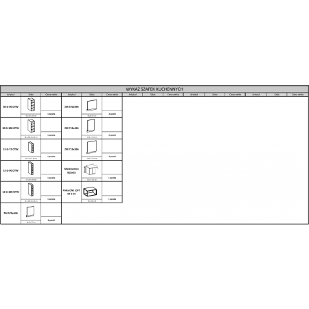 Szafka pod zlew 80 cm AURO 80 ZL 2F BB biały mat