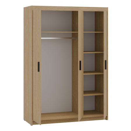 Szafa trzydrzwiowa 133 cm uchylna TRINO dąb olejowany