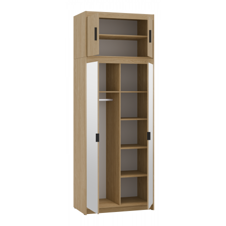 Nadstawka na szafę 90 cm Trino pawlacz dąb olejowany