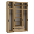 Szafa z nadstawką 176 cm garderoba TRINO dąb olejowany