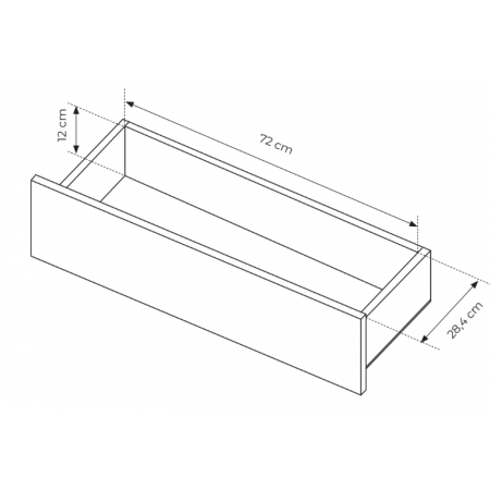 komoda 180 cm z witryną szufladami LAVARO LED