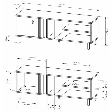 Stolik rtv 138 cm Magic