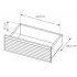 Ryflowana komoda 150 cm z szufladami + LED SIMO