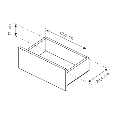 Komoda z szufladami 163 cm TIAGO dąb cremona + czarny