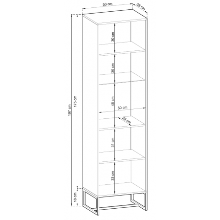 Witryna 53 cm Amaro