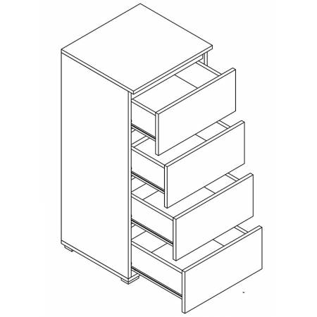 Komoda 45 cm Cesk Dąb Riviera