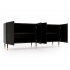 Komoda 180 cm  pod TV ryflowane fronty 4D IMPRES pistacjowa zieleń
