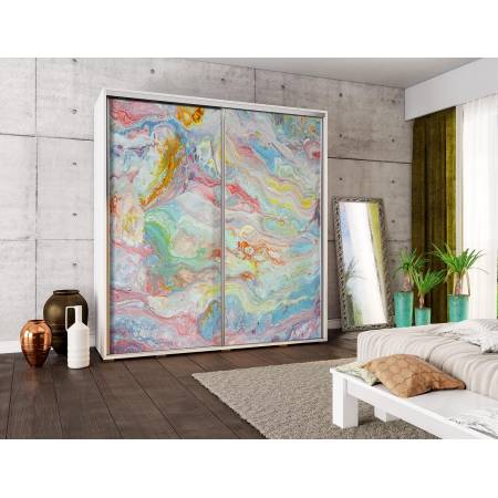 Szafa z grafiką 205 cm Plato Marmur 5