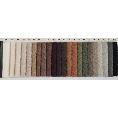 Łóżko tapicerowane z pojemnikiem 160 x 200 cm boucle VILLO