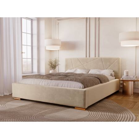 Nowoczesne Łóżko z pojemnikiem 160 x 200 cm DIORA