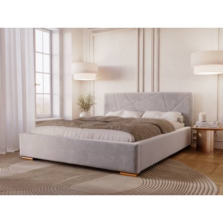 Nowoczesne Łóżko z pojemnikiem 160 x 200 cm DIORA