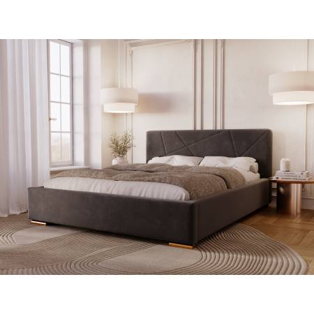 Nowoczesne Łóżko z pojemnikiem 160 x 200 cm DIORA