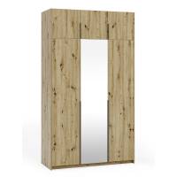 Szafa z nadstawką lustrem 150 cm ALICE garderoba dąb artisan