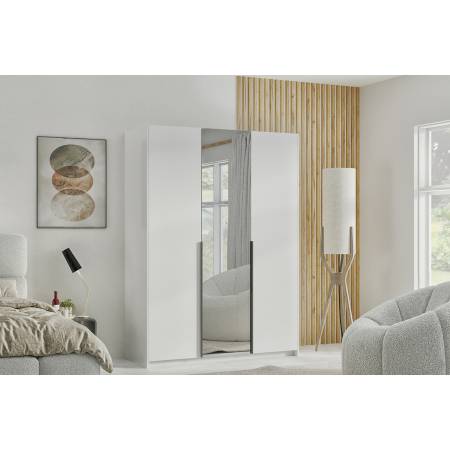 Szafa z lustrem 150 cm ALICE garderoba biała