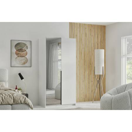 Szafa z nadstawką lustrem biała 100 cm ALICE