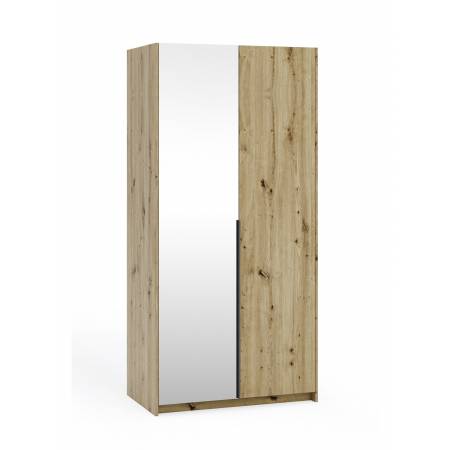 Szafa z lustrem 100 cm ALICE garderoba dąb artisan