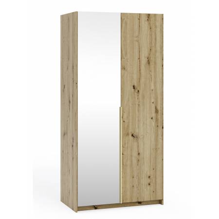 Szafa z lustrem 100 cm ALICE garderoba dąb artisan