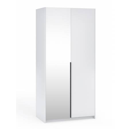 Szafa z nadstawką lustrem biała 100 cm ALICE