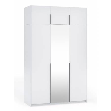 Szafa z lustrem 150 cm ALICE garderoba biała
