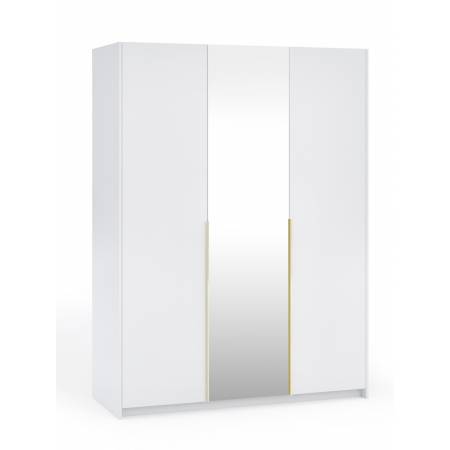 Szafa z lustrem 150 cm ALICE garderoba biała