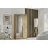 Szafa z lustrem 100 cm ALICE garderoba dąb artisan