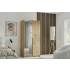 Szafa z lustrem 100 cm ALICE garderoba dąb artisan