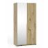 Szafa z lustrem 100 cm ALICE garderoba dąb artisan