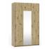 Szafa z lustrem 150 cm ALICE garderoba dąb artisan