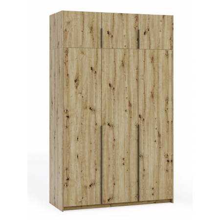 Szafa 150 cm dąb artisan 3-drzwiowa BILLY nowoczesny styl