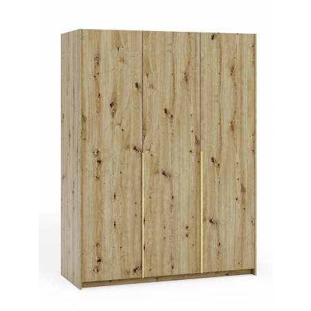 Szafa 150 cm dąb artisan 3-drzwiowa BILLY nowoczesny styl
