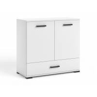 Komoda 90 cm biała 2-drzwiowa z szufladą FIGO F-1