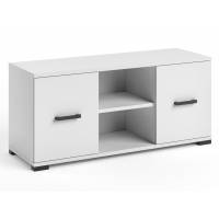 Szafka rtv 120 cm biała 2-drzwiowa z półką FIGO F-5