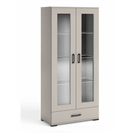 Szeroka witryna 80 cm z szufladą kaszmir FIGO F-8