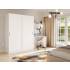 Szafa przesuwna 2-drzwiowa 180 cm INDIANA garderoba biała